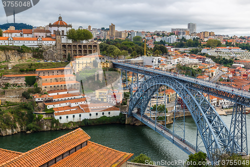 Image of Dom Luis I bridge in Porto