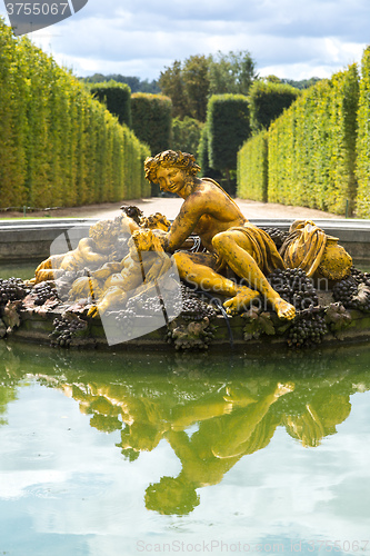 Image of Fountain in the gardens of the Versailles Palace