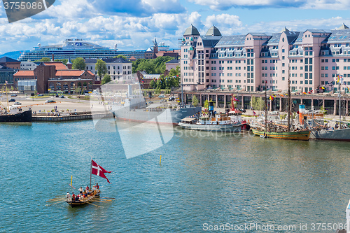 Image of Oslo skyline and harbor. Norway