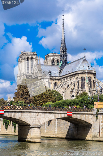 Image of Seine and Notre Dame de Paris