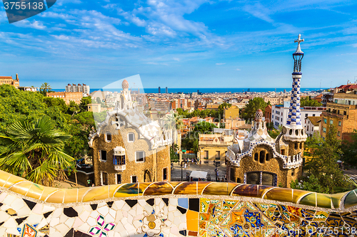 Image of Park Guell in Barcelona, Spain