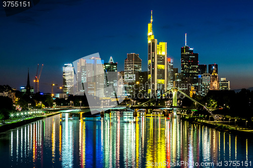 Image of Frankfurt am Main during sunset