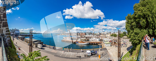 Image of Oslo skyline and harbor. Norway