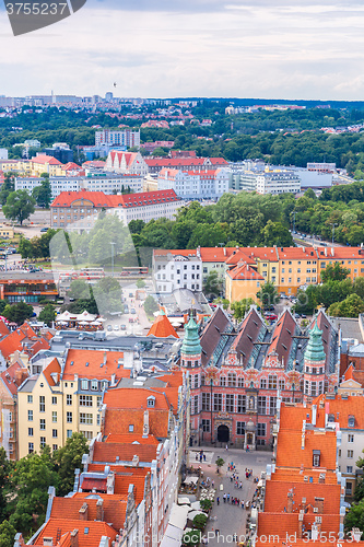 Image of Gdansk, aerial view, Poland