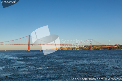 Image of Rail bridge  in Lisbon, Portugal.