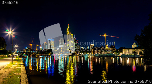 Image of Frankfurt am Main during sunset