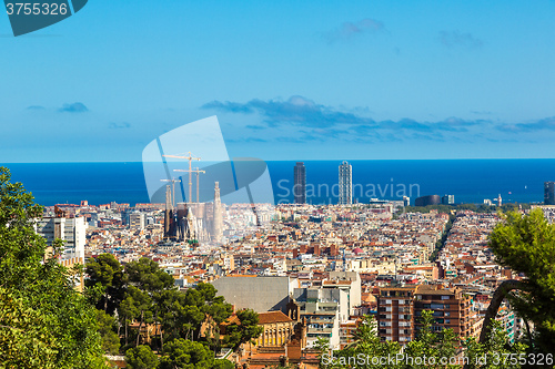 Image of Panoramic view of Barcelona