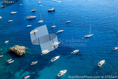 Image of Capri island in  Italy