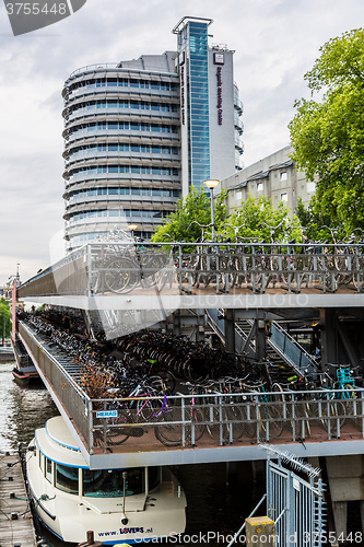 Image of Parking for bikes in Amsterdam