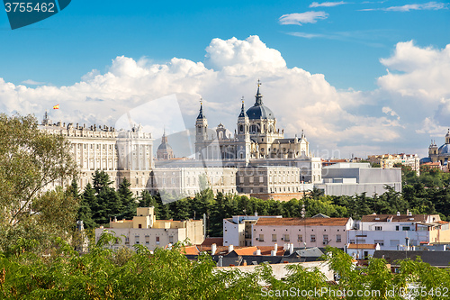 Image of Almudena Cathedral and Royal Palace in Madrid