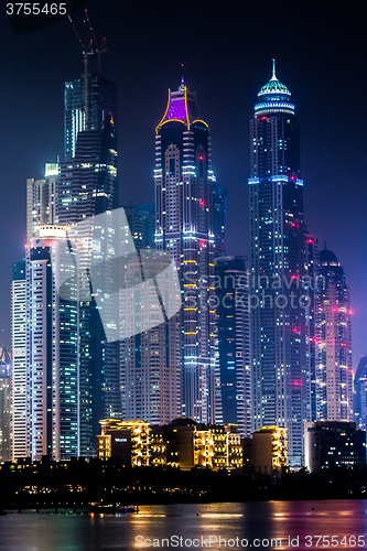 Image of Dubai Marina cityscape, UAE