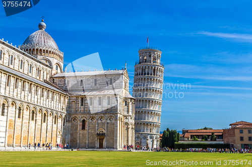 Image of Leaning tower and Pisa cathedral