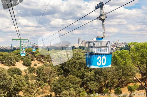 Image of Cable car in Madrid in Spain