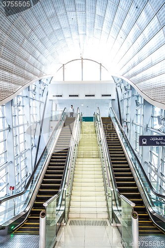 Image of Automatic Stairs at Dubai Metro Station