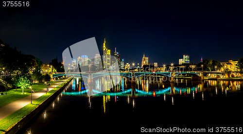 Image of Frankfurt am Main during sunset