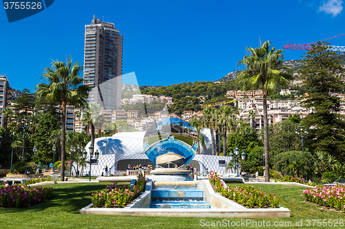Image of Grand Casino in Mirror in Monte Carlo in Monaco