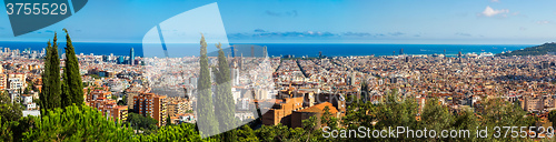 Image of Panoramic view of Barcelona