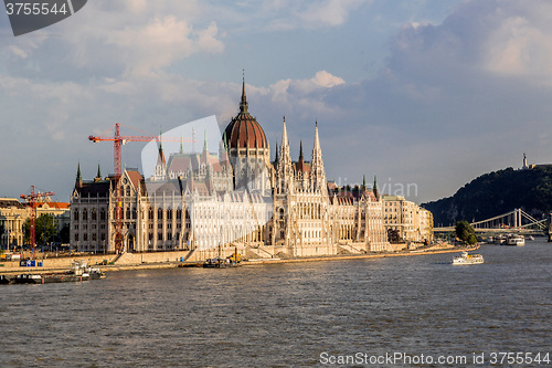 Image of The building of the Parliament in Budapest, Hungary