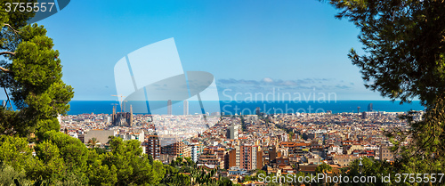 Image of Panoramic view of Barcelona