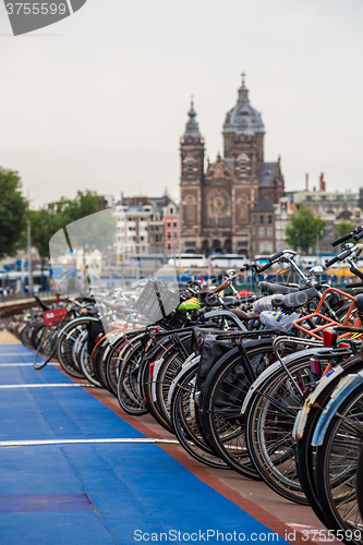 Image of Parking for bikes in Amsterdam