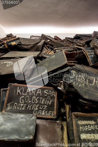 Image of Bags of victims in Auschwitz