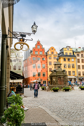 Image of Stortorget place in Gamla stan, Stockholm