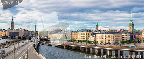 Image of Ppanorama of the Old Town (Gamla Stan) in Stockholm, Sweden