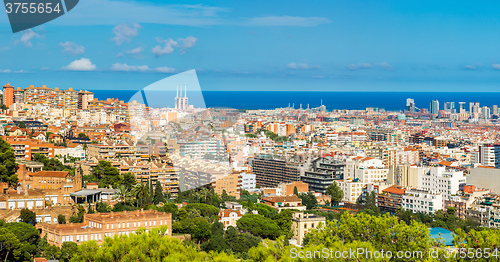 Image of Panoramic view of Barcelona