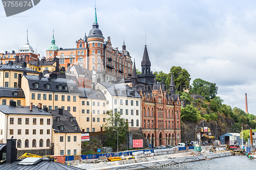 Image of Ppanorama of the Old Town  in Stockholm, Sweden