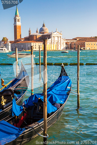 Image of Gondolas  in Venice, Italy