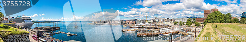 Image of Oslo skyline and harbor. Norway