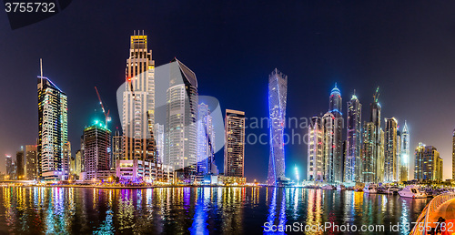 Image of Dubai Marina cityscape, UAE