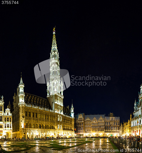 Image of Panorama of the Grand Place in Brussels