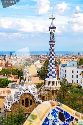 Image of Park Guell in Barcelona, Spain