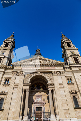 Image of St. Stephen\'s Basilica, the largest church in Budapest, Hungary