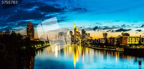 Image of Frankfurt am Main during sunset