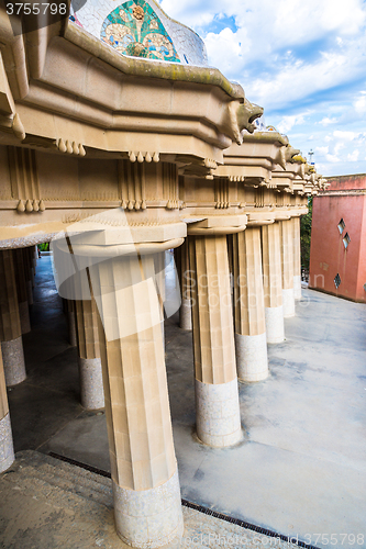 Image of Park Guell in Barcelona, Spain