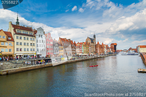 Image of Cityscape on the Vistula River in Gdansk, Poland.