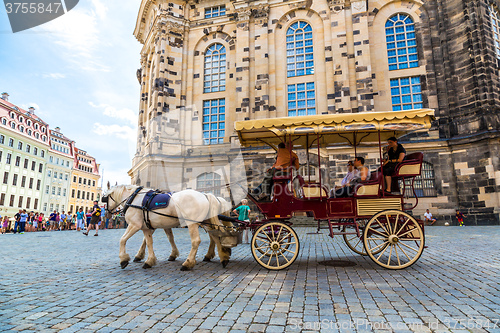 Image of Horse carriages in Dresden, Germany