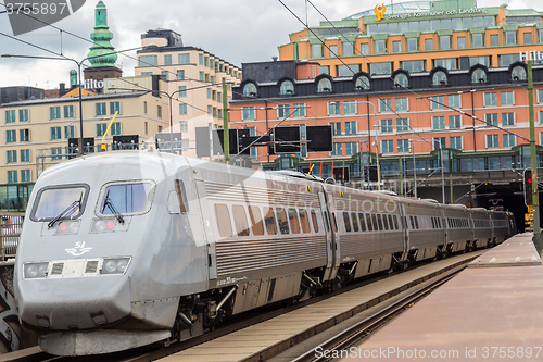 Image of Modern  train in Sweden