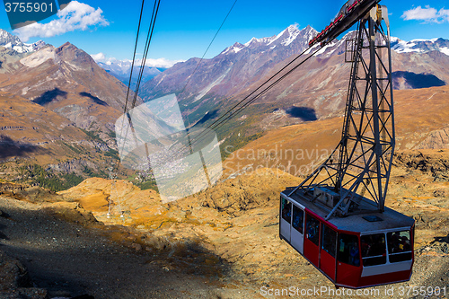 Image of Cable car to Matterhorn in Zermatt