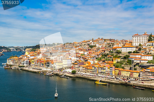 Image of Aerial view of Porto in Portugal