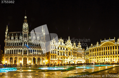 Image of Panorama of the Grand Place in Brussels