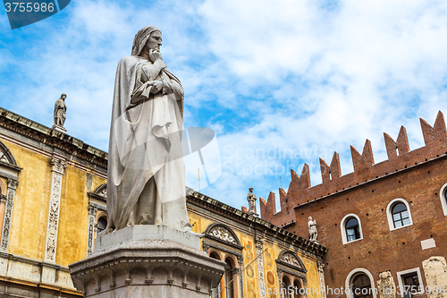 Image of Statue of Dante   in Verona, Italy