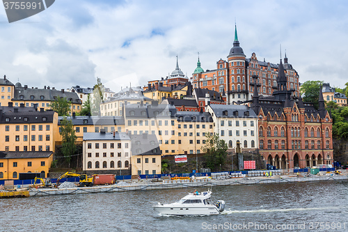 Image of Ppanorama of the Old Town  in Stockholm, Sweden