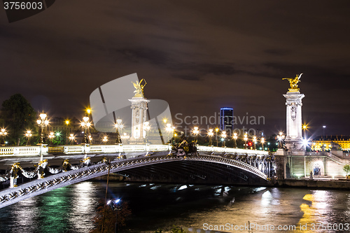 Image of Bridge of the Alexandre III in Paris