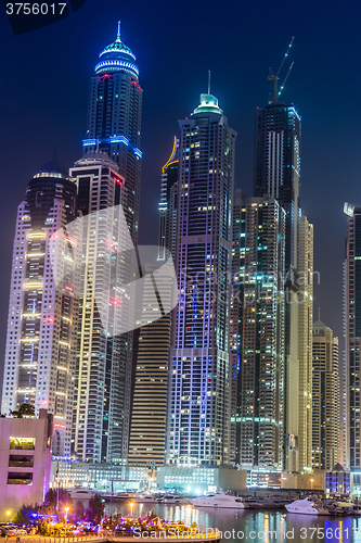 Image of Dubai Marina cityscape, UAE