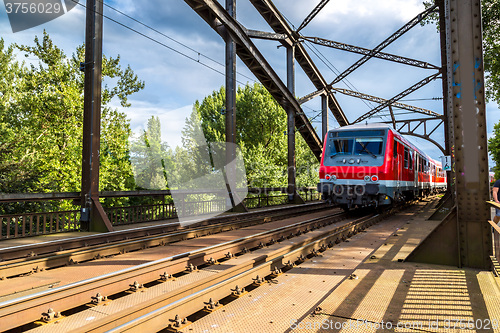 Image of Electric locomotive in Frankfurt