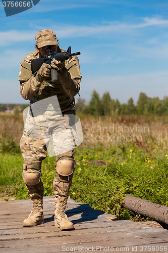 Image of Soldier with a rifle