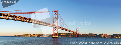 Image of Rail bridge  in Lisbon, Portugal.